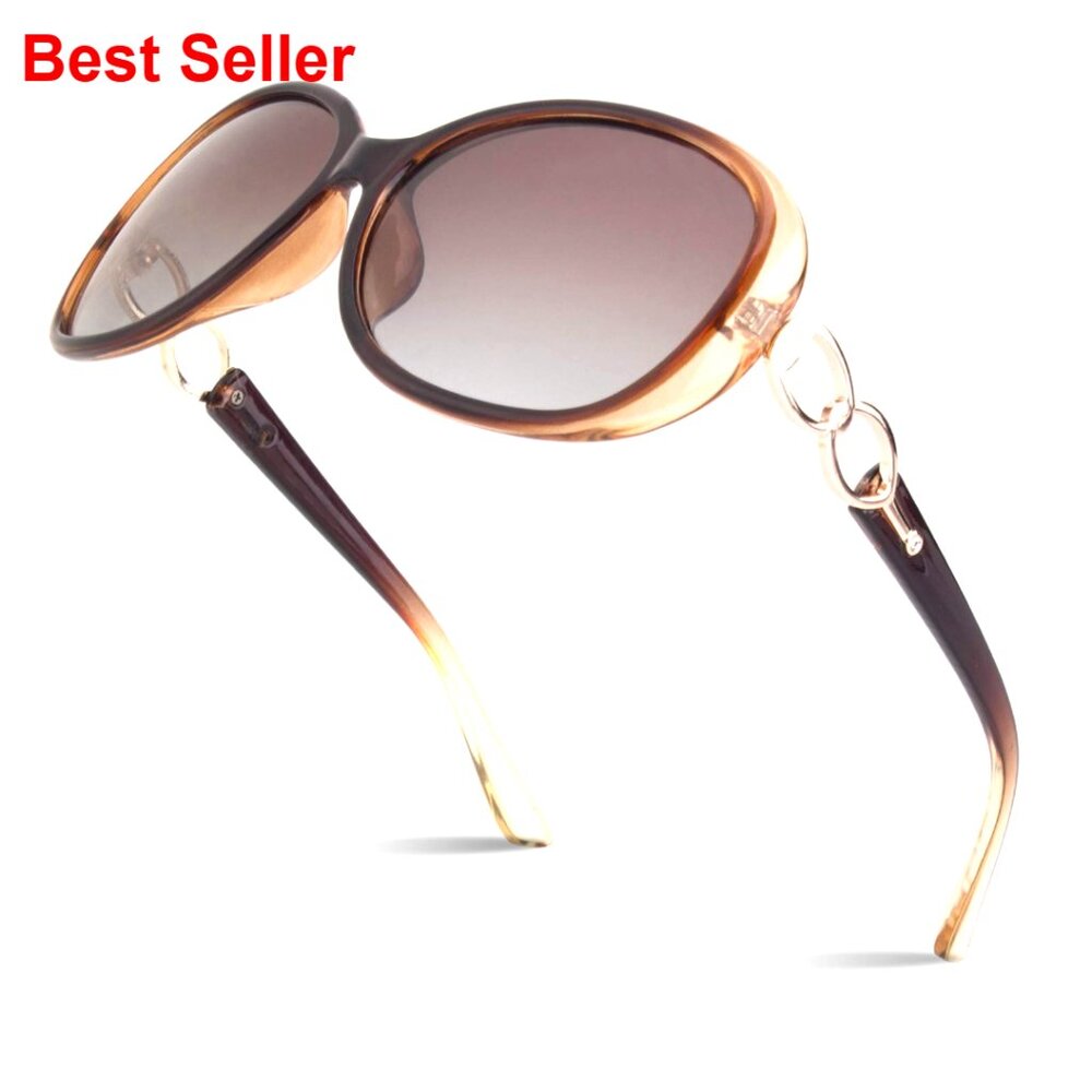 Polarized Oversized Sunglasses Uv400 Protection Fashion Shades